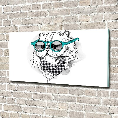 Akrilkép Cat szemüveg