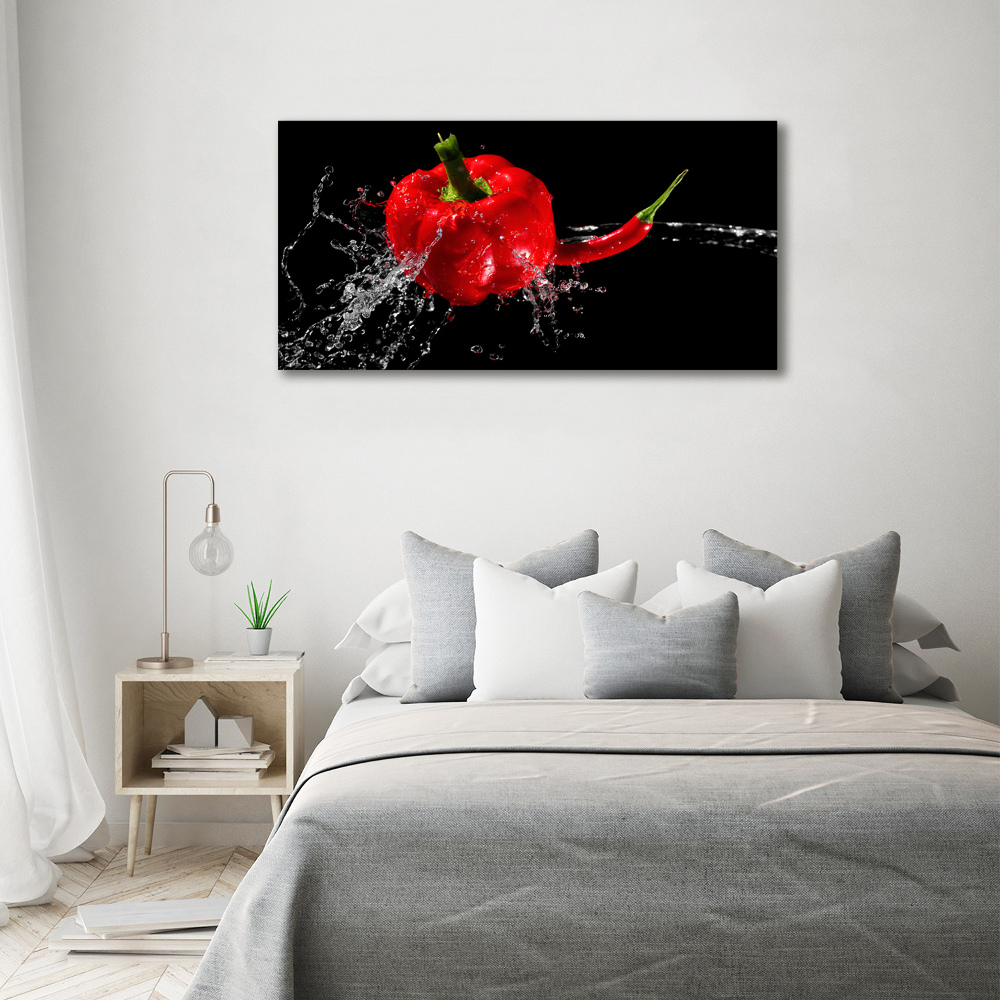 Akril üveg kép Piros paprikák
