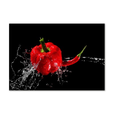 Akril üveg kép Piros paprikák