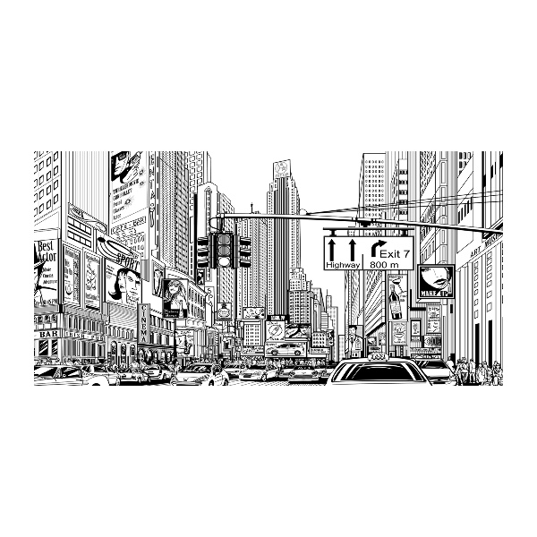 Akrilüveg fotó New york utcáin