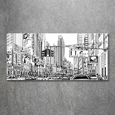 Akrilüveg fotó New york utcáin