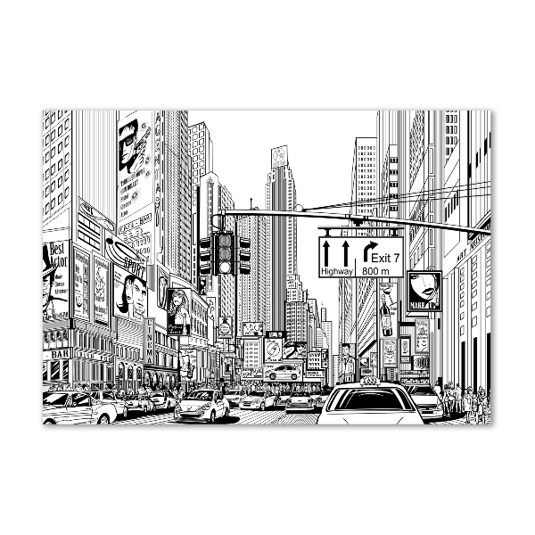 Akrilüveg fotó New york utcáin