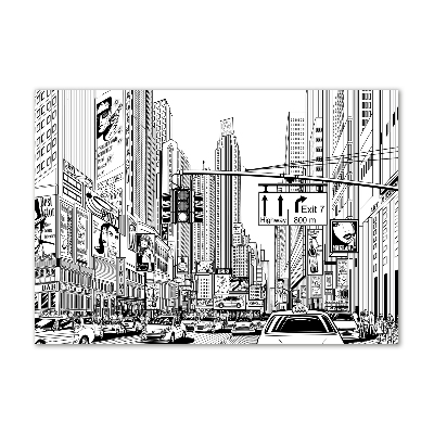 Akrilüveg fotó New york utcáin