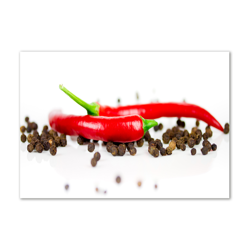 Akril üveg kép Chilli és bors