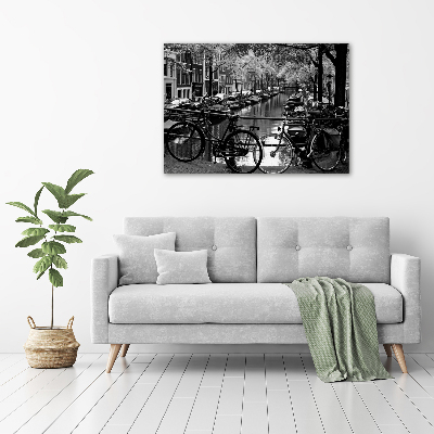 Akril üveg kép Amszterdam kerékpárok