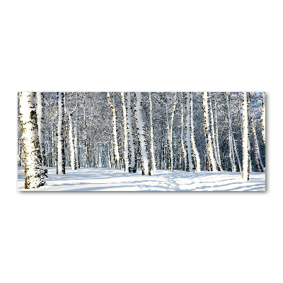 Akrilkép Erdőben télen