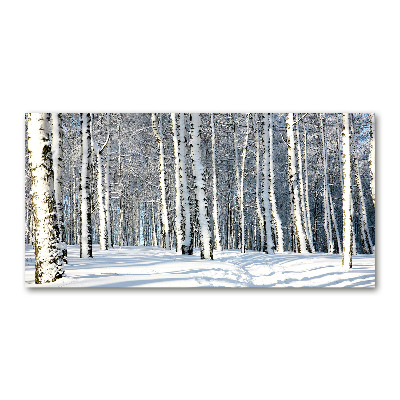 Akrilkép Erdőben télen
