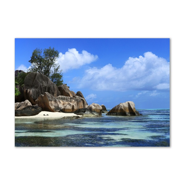 Akril üveg kép Seychelles panoráma