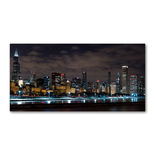 Akrilüveg fotó Chicago éjjel