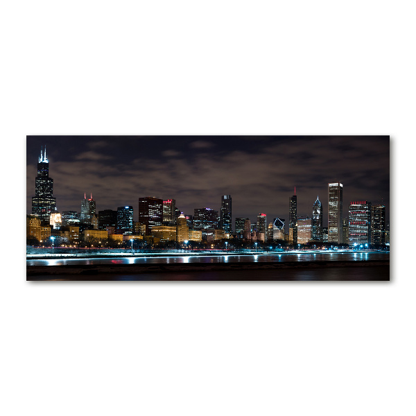 Akrilüveg fotó Chicago éjjel