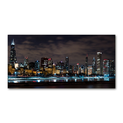 Akrilüveg fotó Chicago éjjel