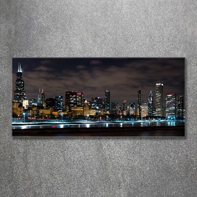 Akrilüveg fotó Chicago éjjel