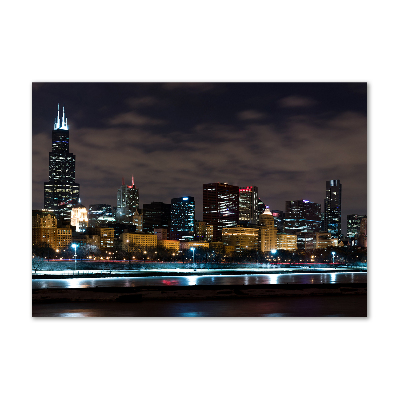 Akrilüveg fotó Chicago éjjel