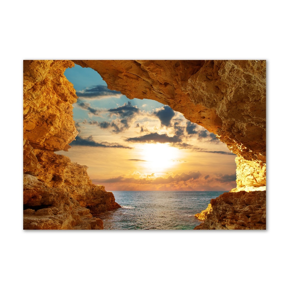 Akril üveg kép Grotto tenger