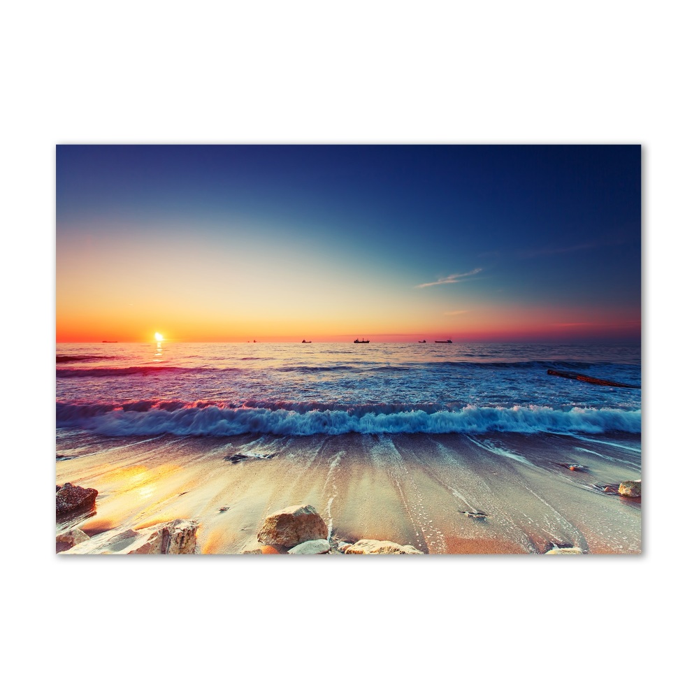 Akril üveg kép Sunrise tenger
