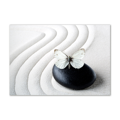 Akrilkép Zen kő és pillangó