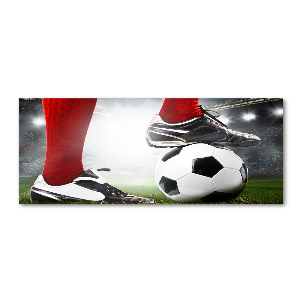 Akrilüveg fotó Futballista lába
