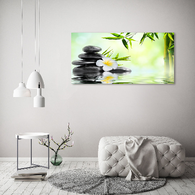 Akrilkép Orchidea és bambusz