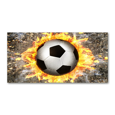 Akrilüveg fotó Égő fűrész football