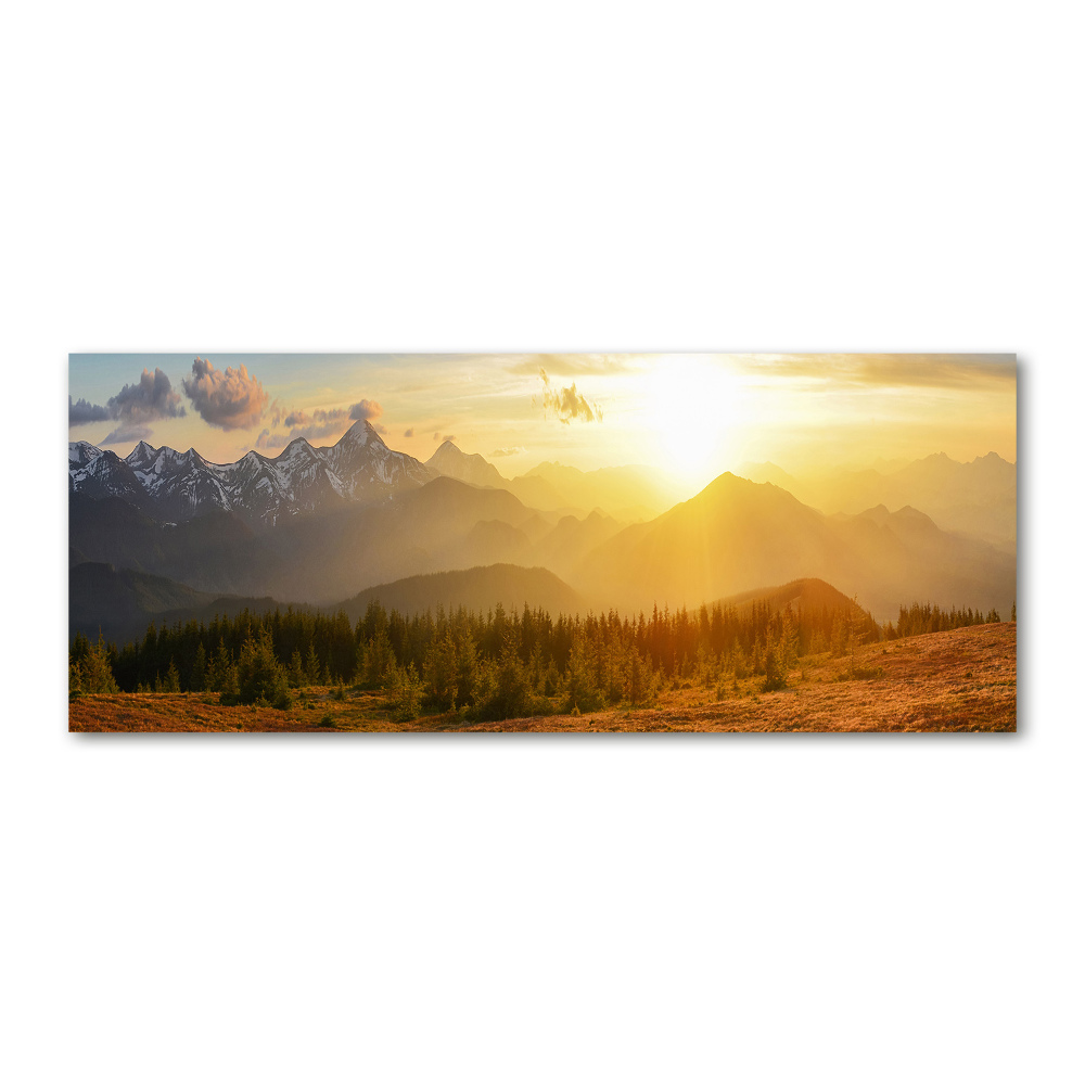 Akril üveg kép Sunset hegy