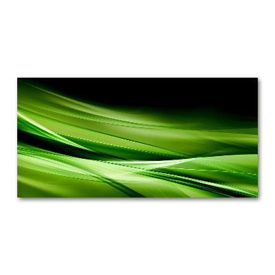 Akrilkép Zöld hullámok háttér