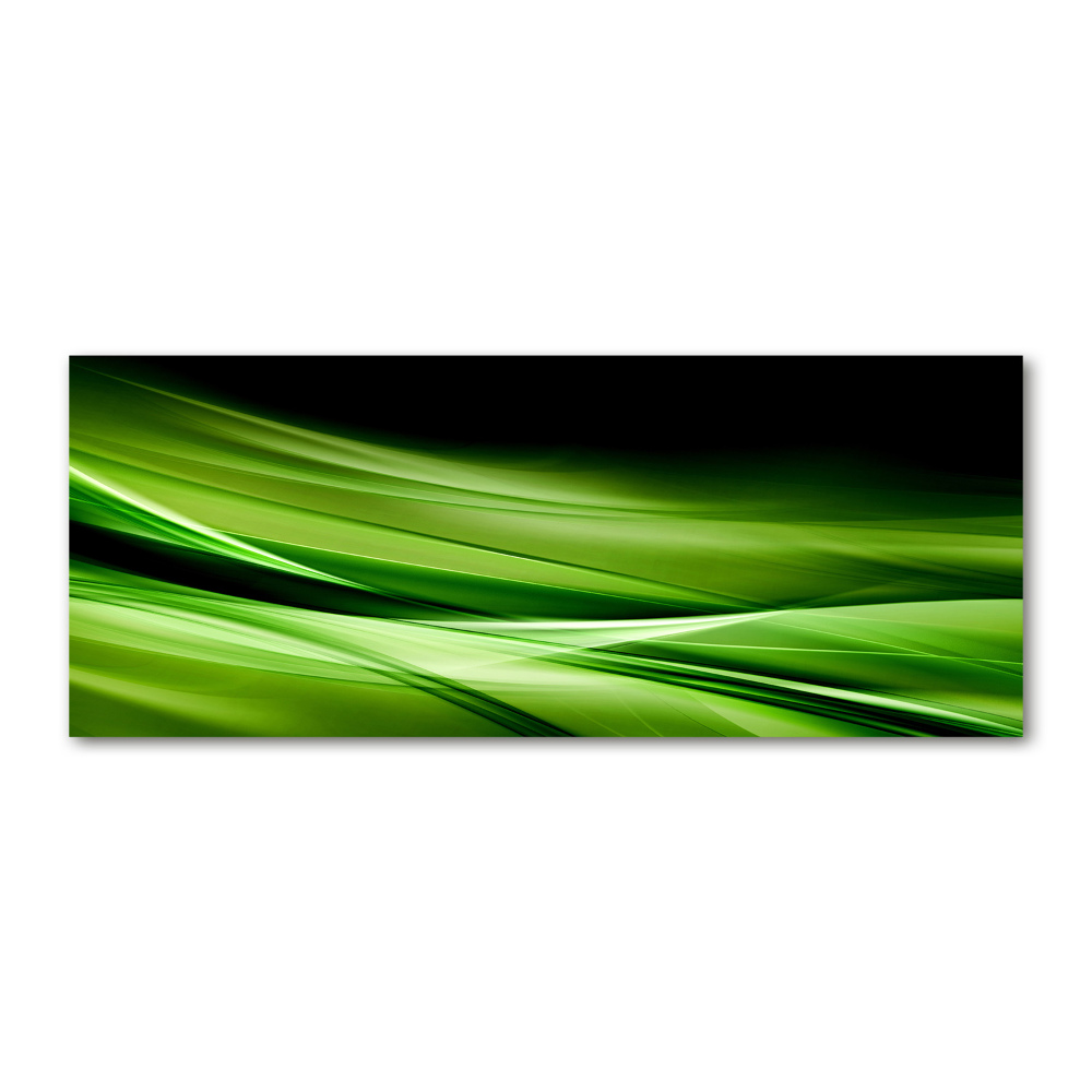 Akrilkép Zöld hullámok háttér