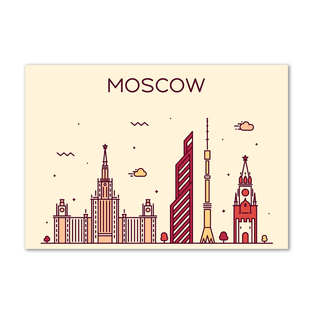 Akrilüveg fotó Moszkva épületek