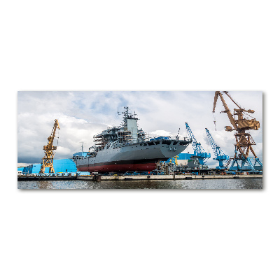 Akrilüveg fotó Hajógyár hajó