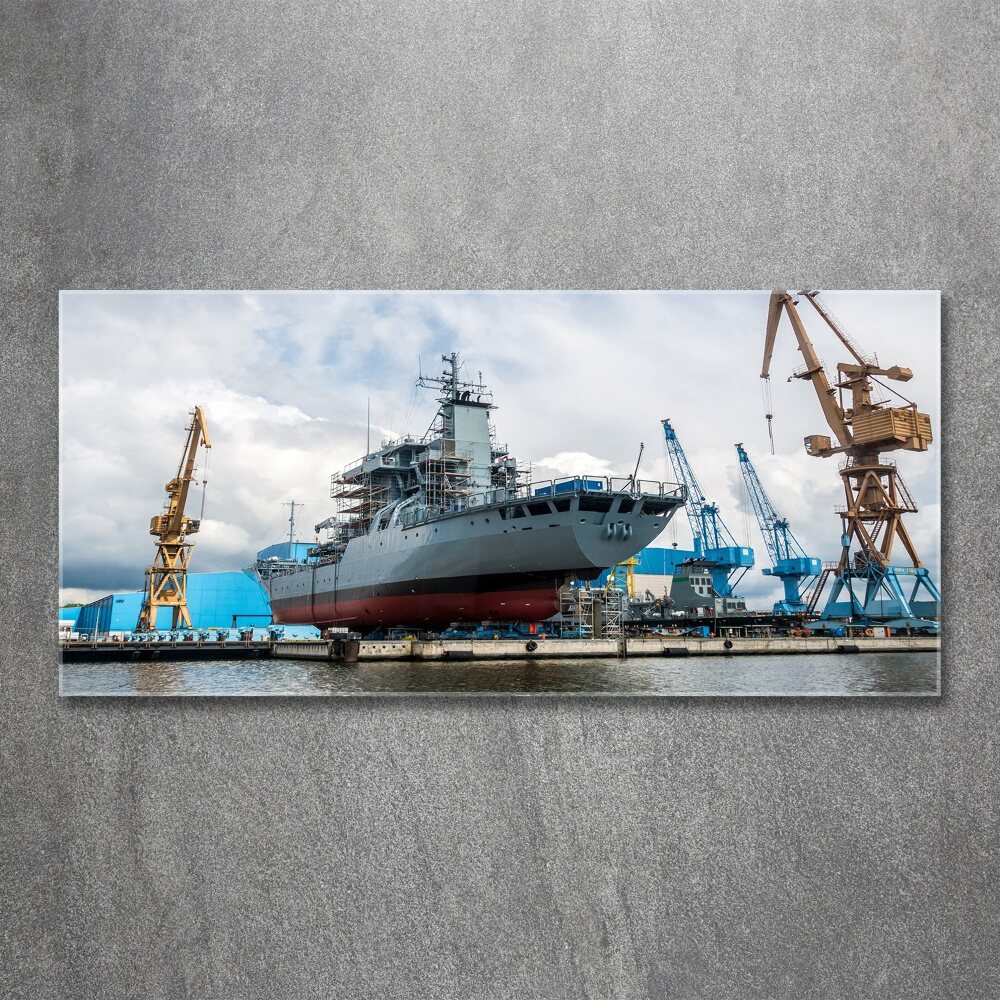 Akrilüveg fotó Hajógyár hajó