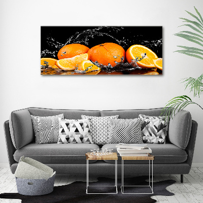 Akril üveg kép Narancs és víz