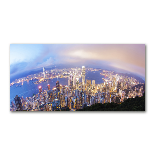 Akrilüveg fotó Hong kong panoráma