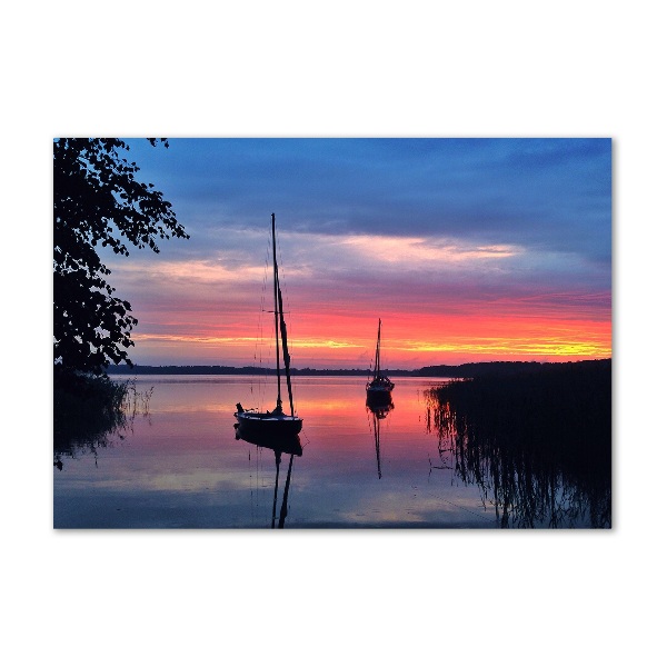 Akril üveg kép Vitorlások a sunset