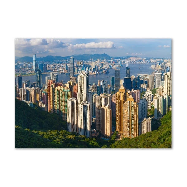 Akrilüveg fotó Hong kong panoráma