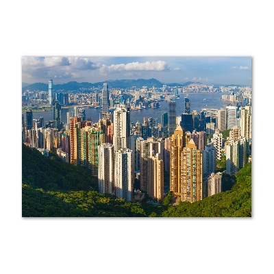 Akrilüveg fotó Hong kong panoráma