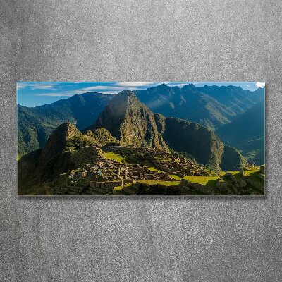 Akrilüveg fotó A romok machu picchu