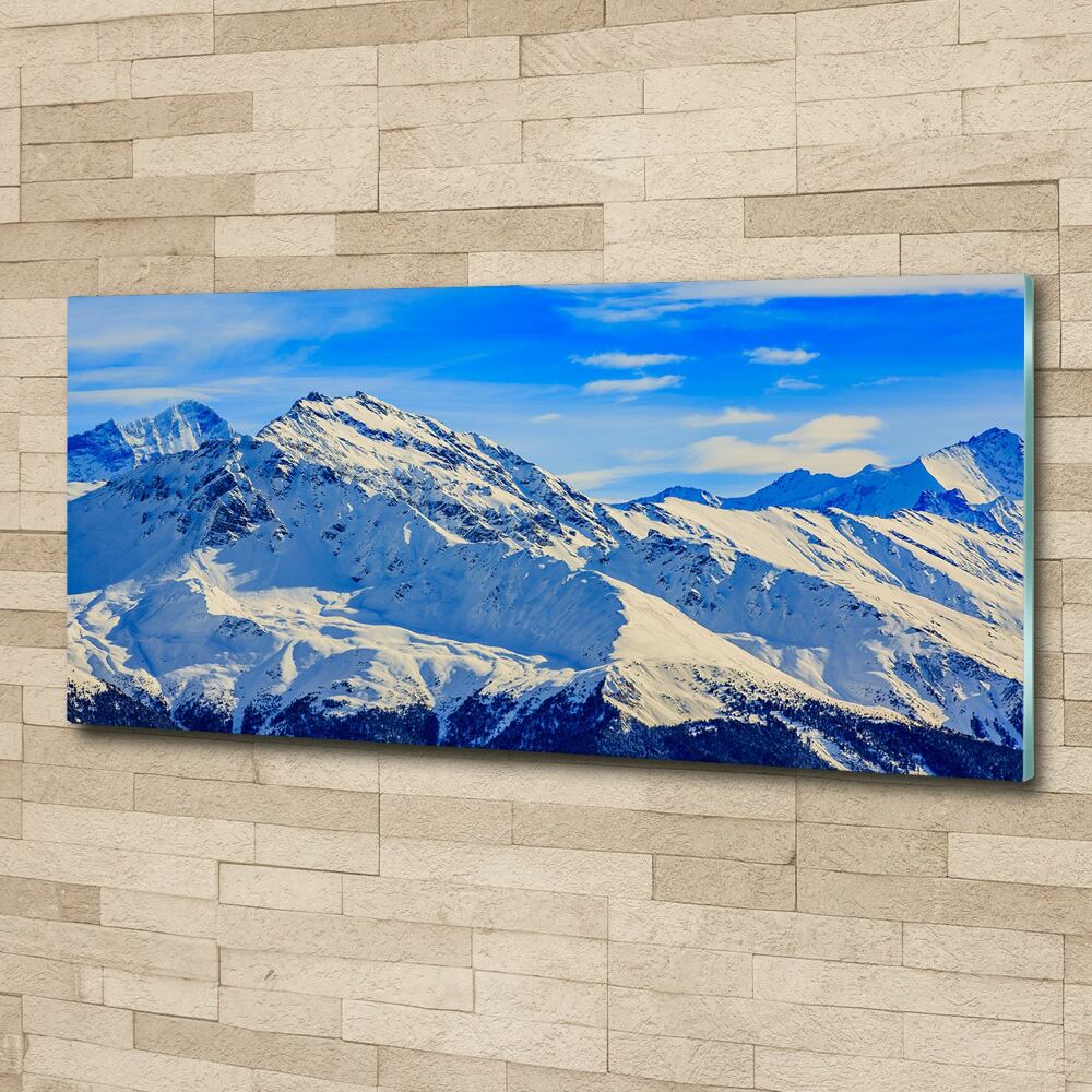 Akrilüveg fotó Alpok télen