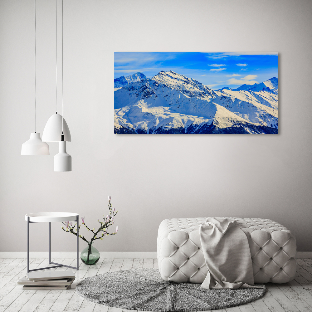Akrilüveg fotó Alpok télen