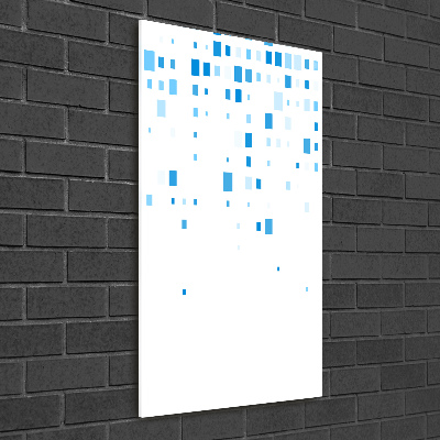 Akril üveg kép Kék négyzetek