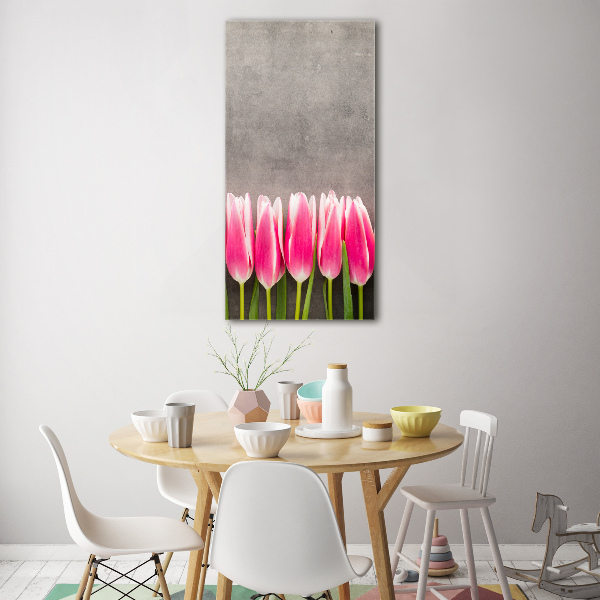 Akrilkép Rózsaszín tulipánok