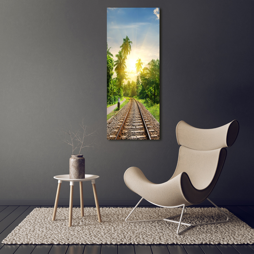 Akril üveg kép Vasúti síneket