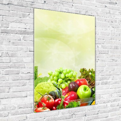 Akril üveg kép Zöldség és gyümölcs