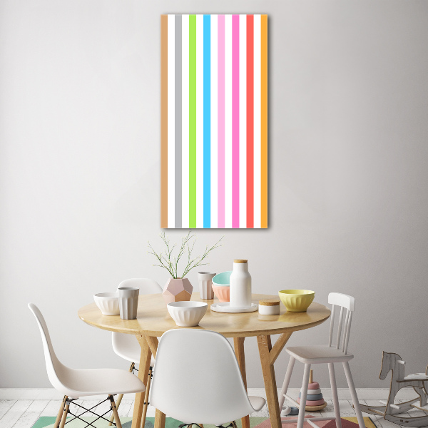 Akrilkép Színes csíkos