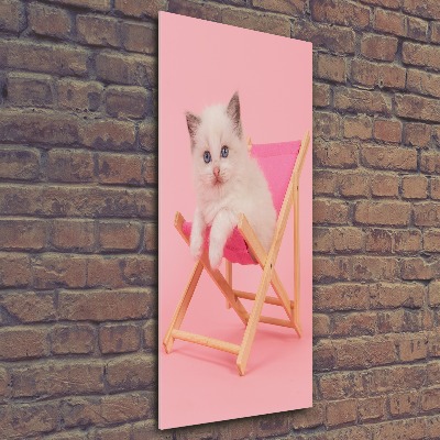 Akrilkép Cat egy nyugágyon