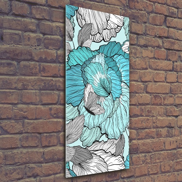 Akrilkép Virágos mintával