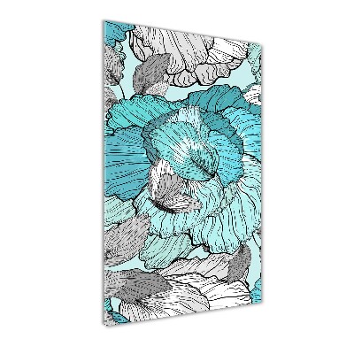 Akrilkép Virágos mintával