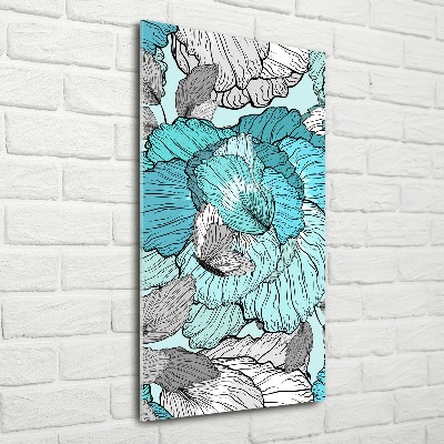 Akrilkép Virágos mintával