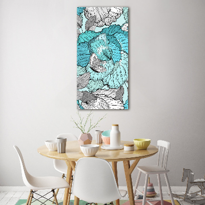 Akrilkép Virágos mintával