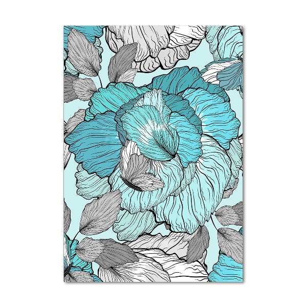 Akrilkép Virágos mintával