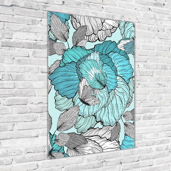 Akrilkép Virágos mintával