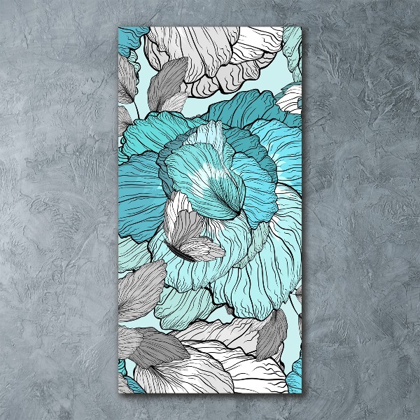 Akrilkép Virágos mintával